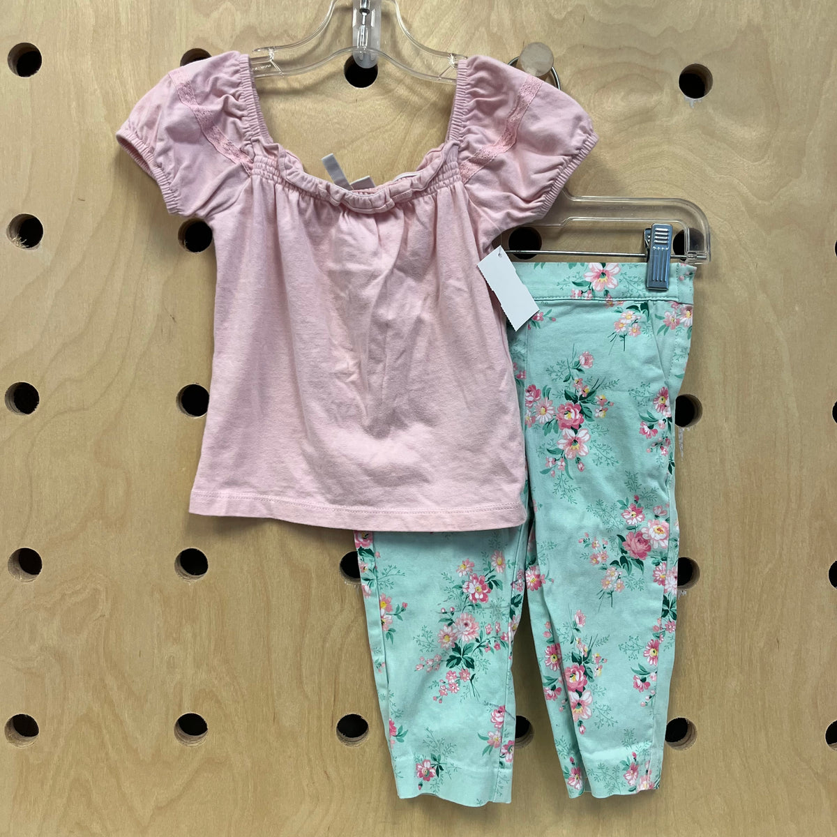 Pink+Mint Floral Outfit