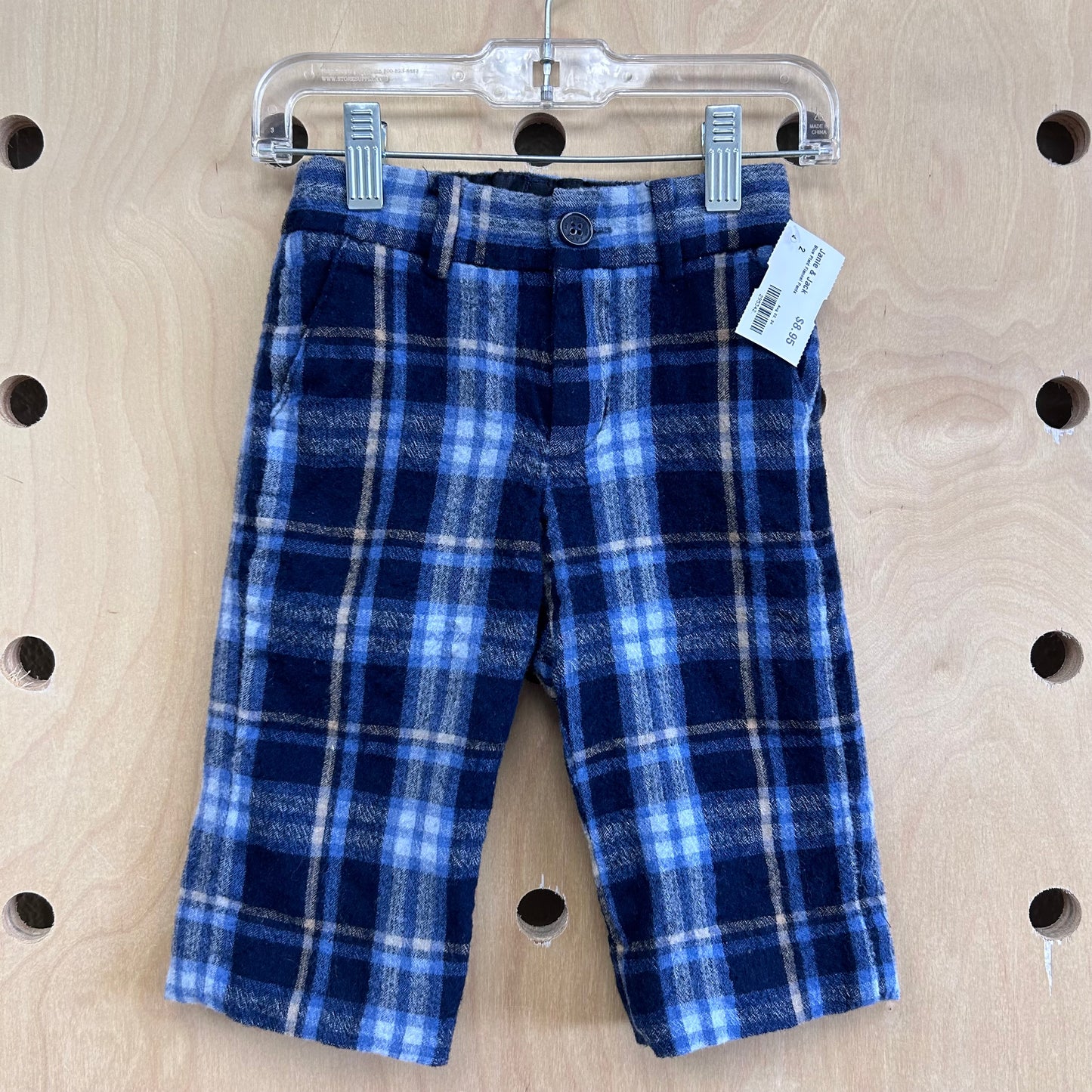 Blue Plaid Flannel Pants