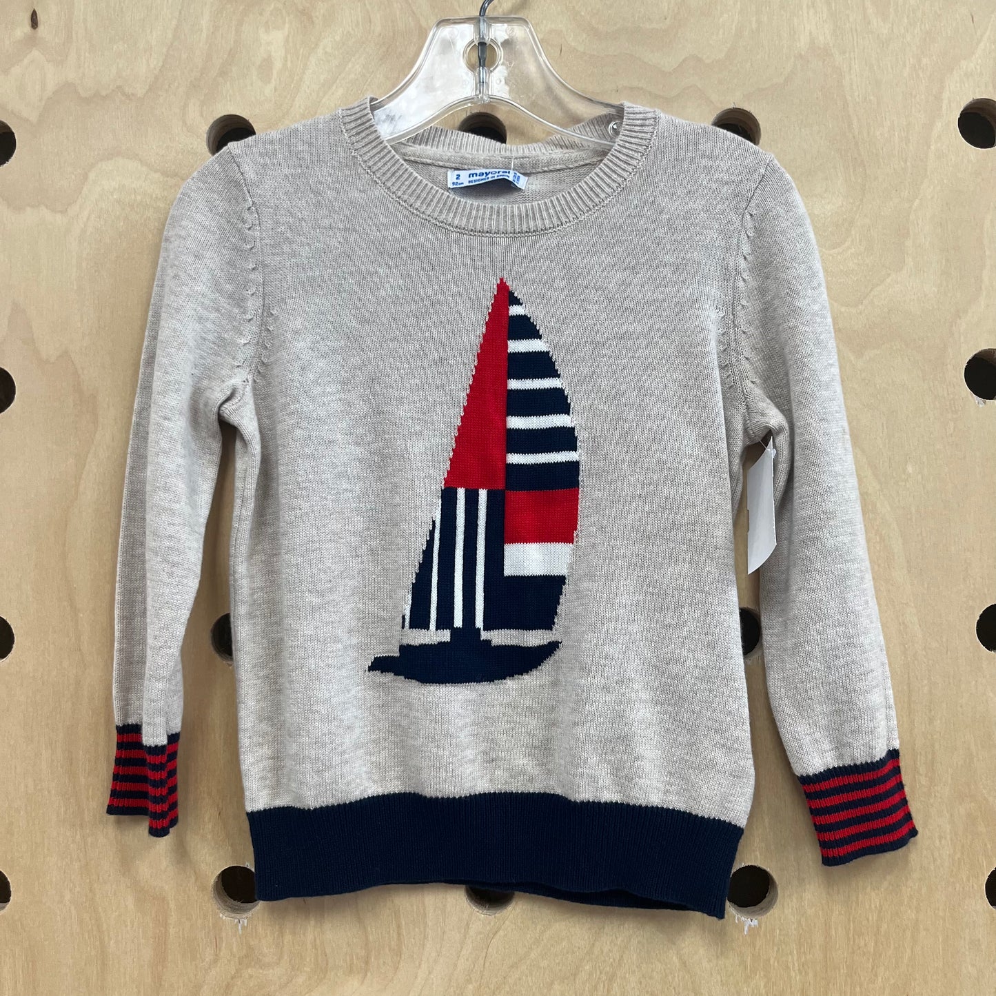 Oatmeal Sailboat Sweater NEW!