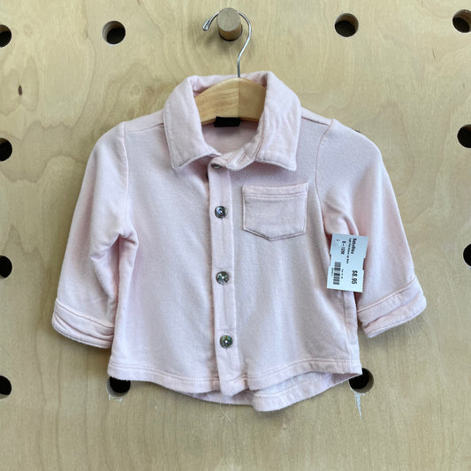 Modal-Blend Light Pink Button Up