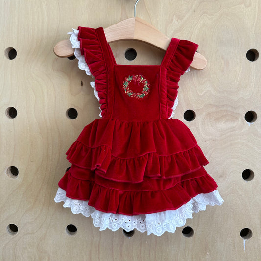 Holiday Wreath Snap Romper