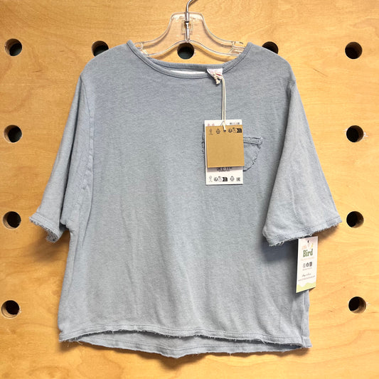 Blue Pocket Boxy Tee NEW!