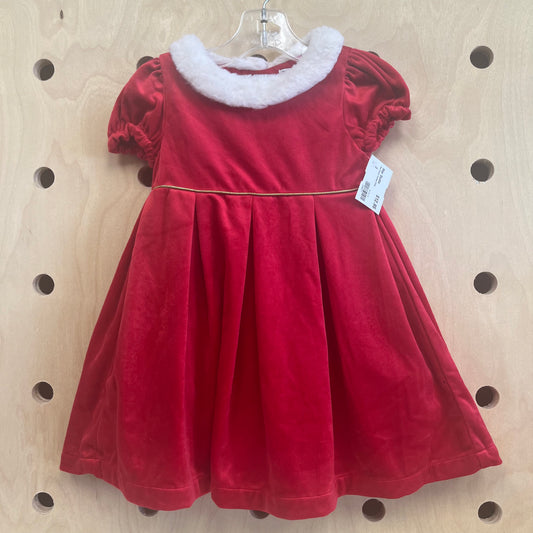 Red Velour Holiday Dress