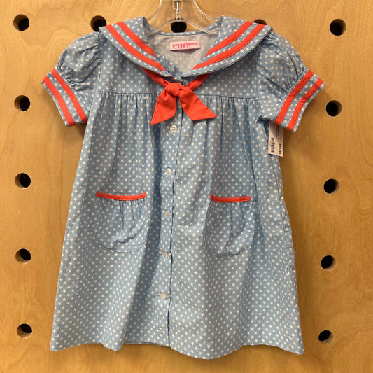 Blue Stars Sailor Dress
