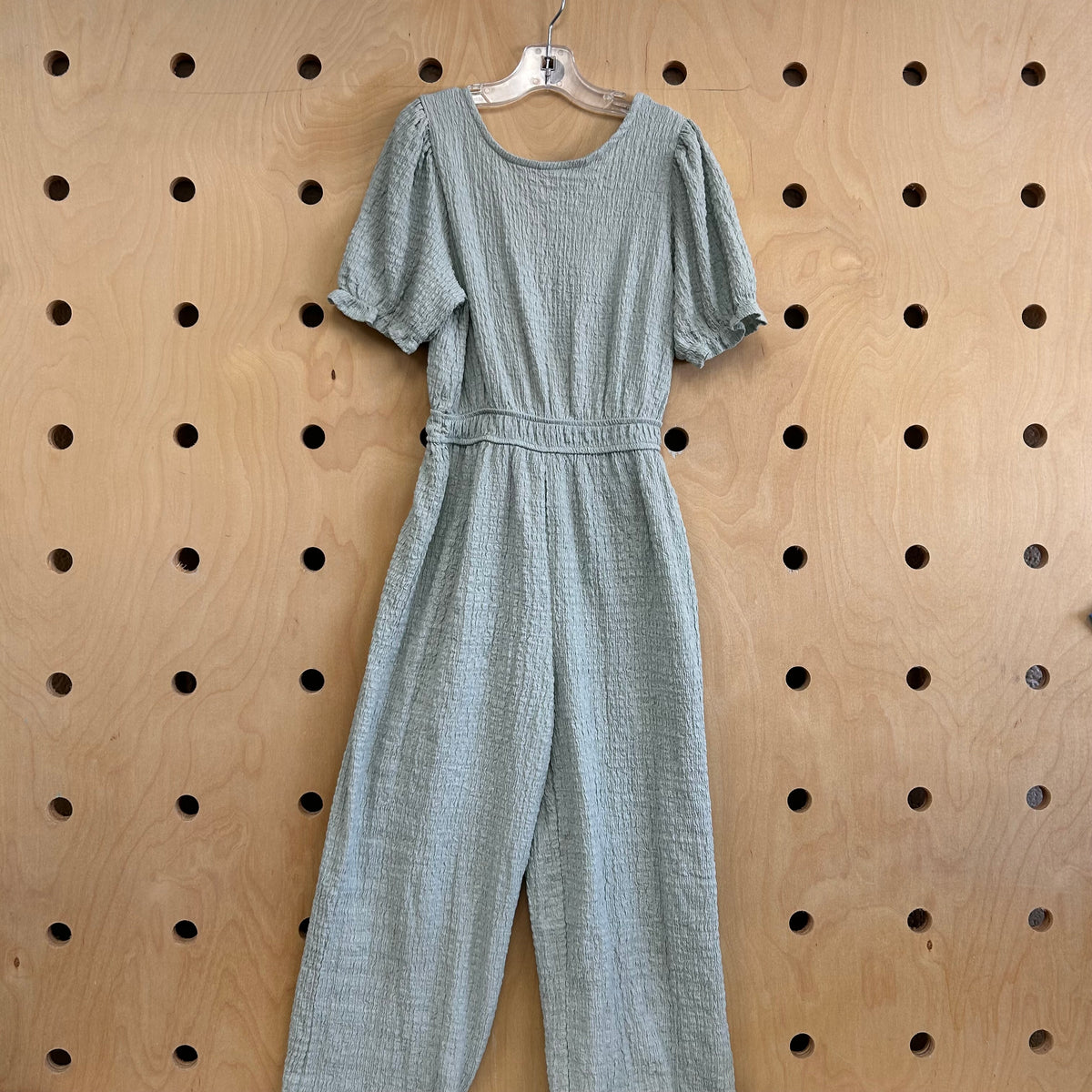 Blue Crepe Jumpsuit