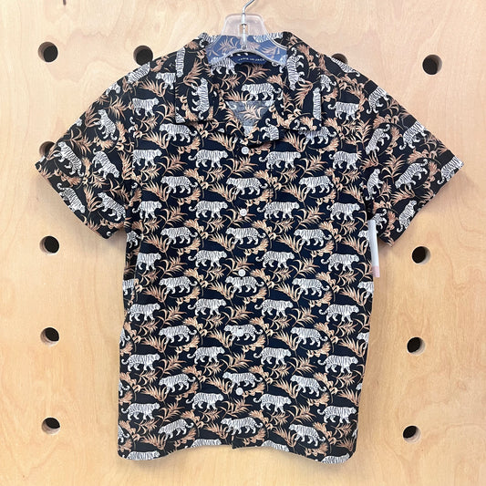 Black Tigers Button Up