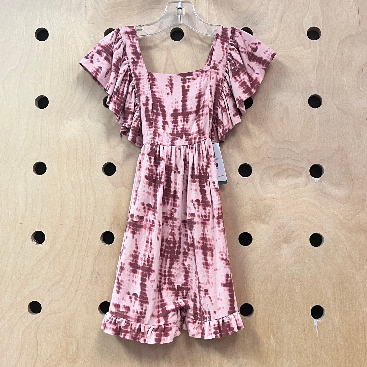 Pink Tie Dye Bamboo Romper