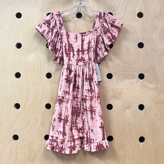 Pink Tie Dye Bamboo Romper