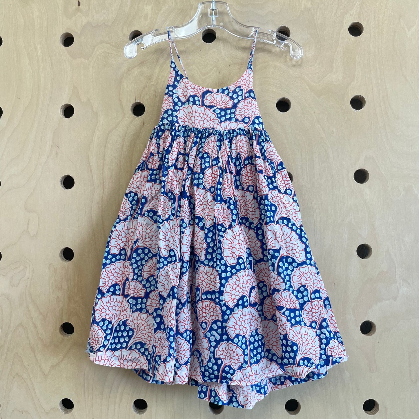 Blue & Red Floral Dress