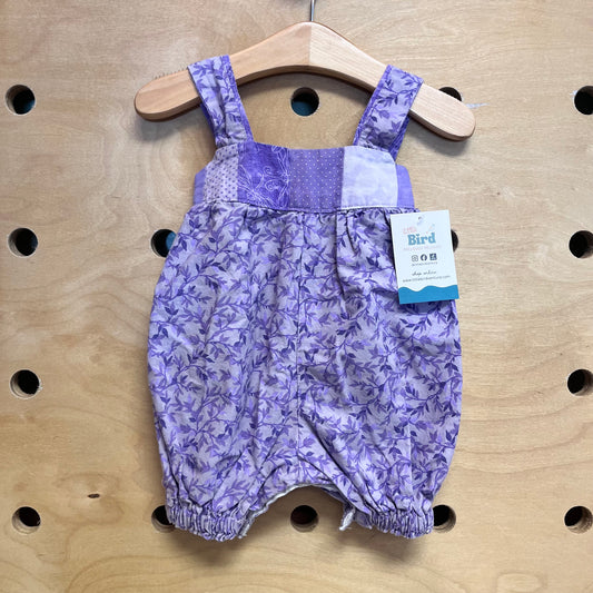 Purple Floral Romper