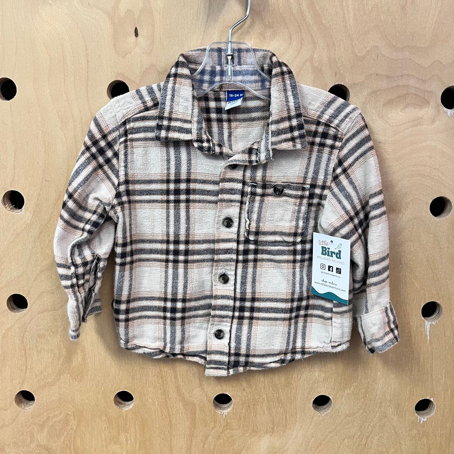 Tan Plaid Flannel