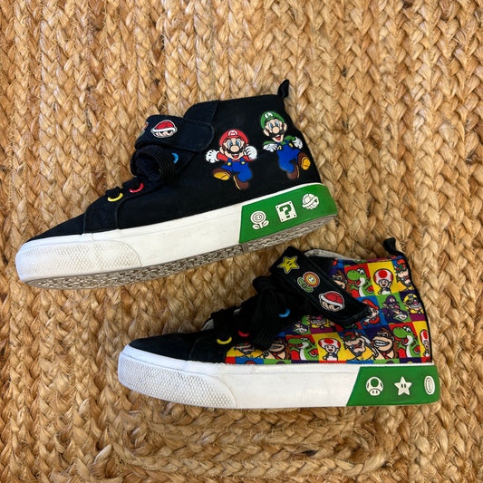 Black Mario Brothers Hi Tops