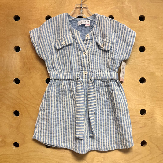 Blue/White Striped Dress