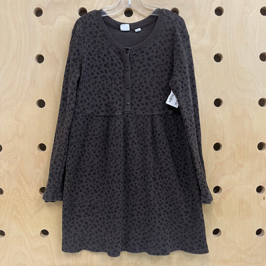 Animal Print Waffle Knit Dress