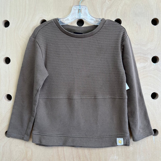 Olive Waffle Textured Long Sleeve