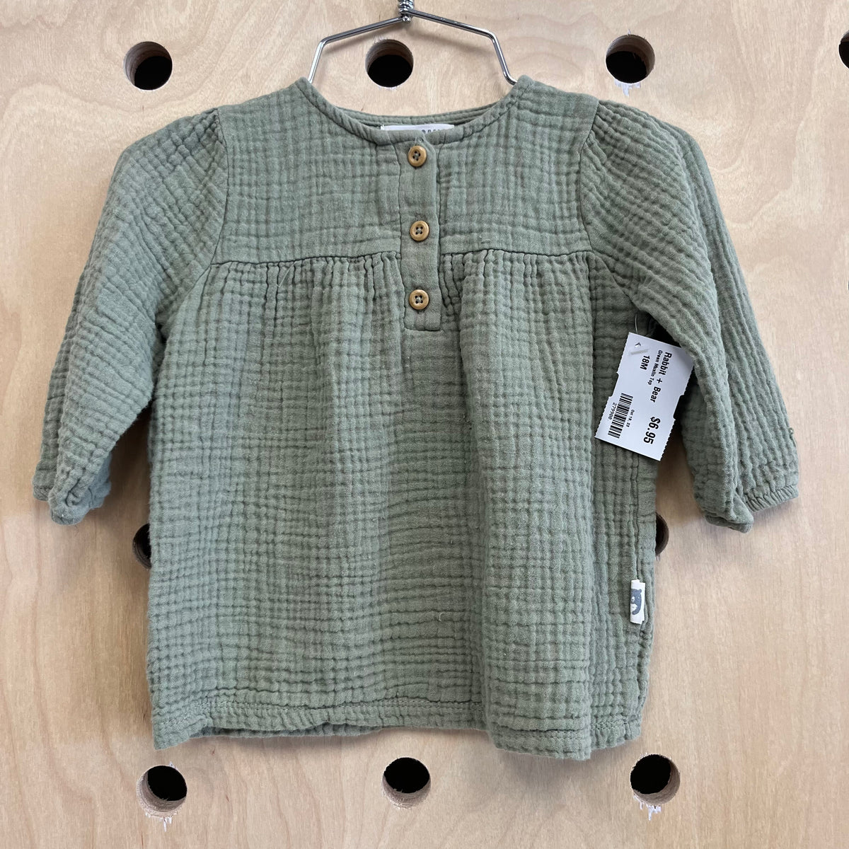 Green Muslin Top
