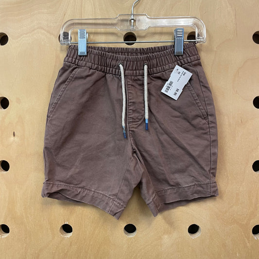 Brown Pull On Shorts