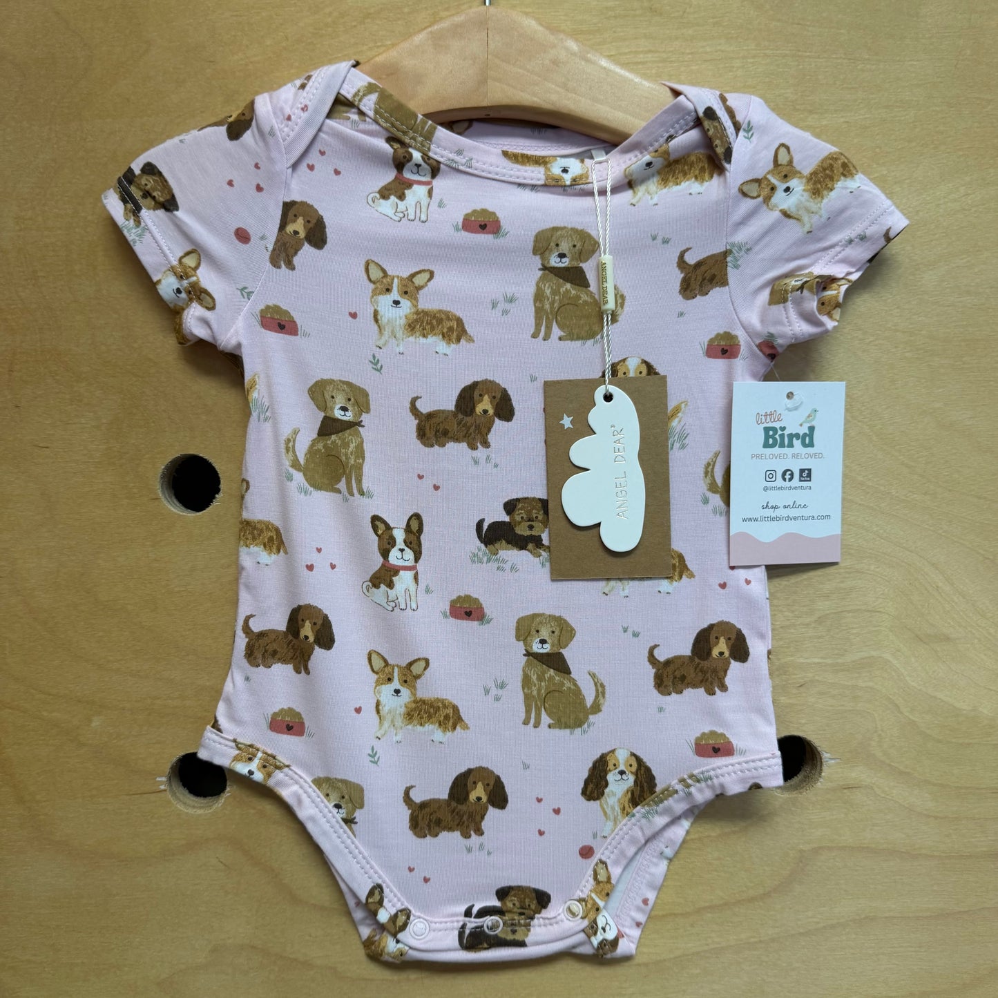 Pink Dogs Bamboo Bodysuit NEW!