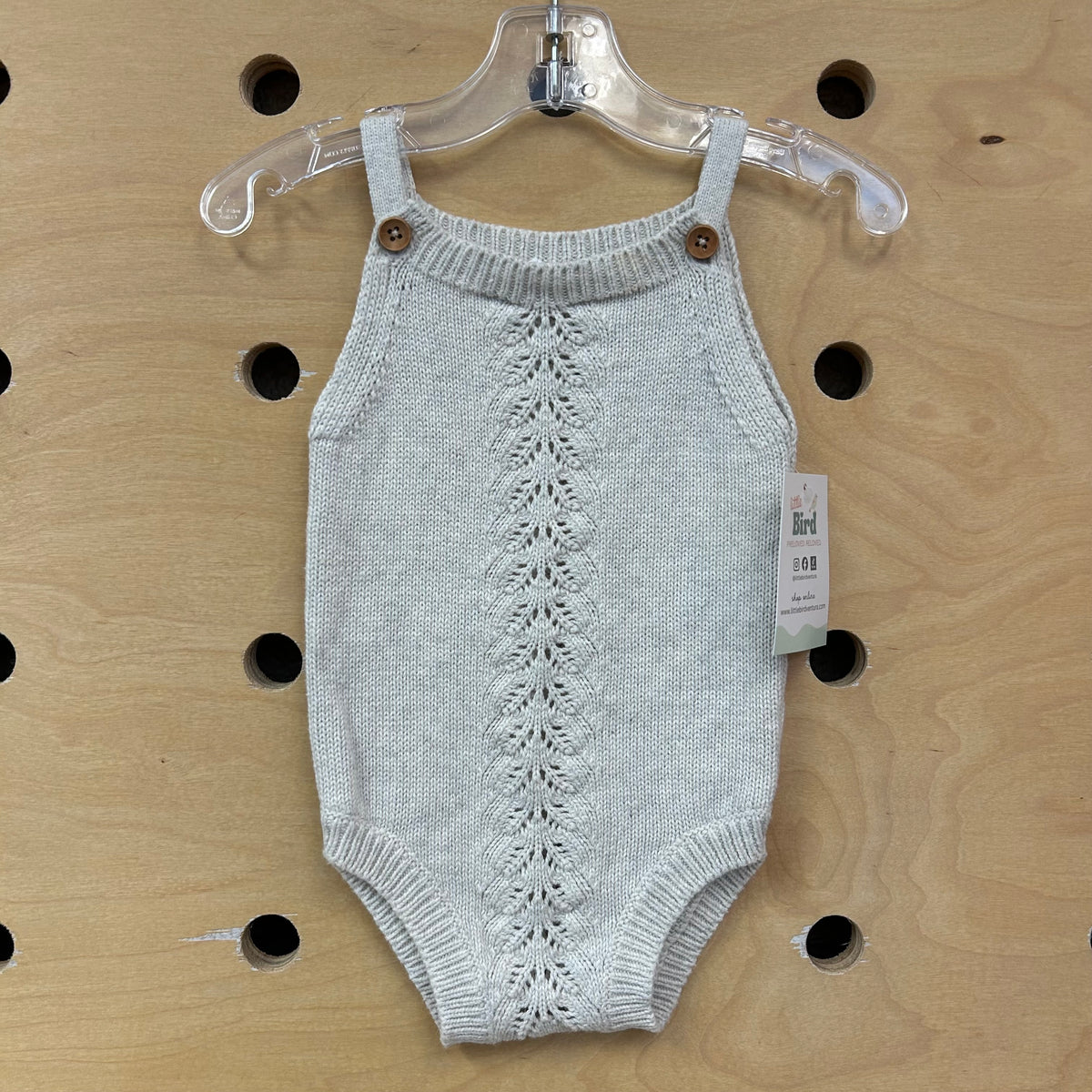 Oatmeal Knit Romper