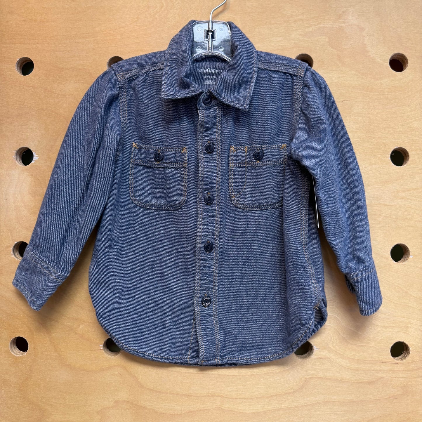 Soft Denim Button Up