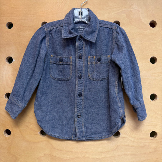 Soft Denim Button Up