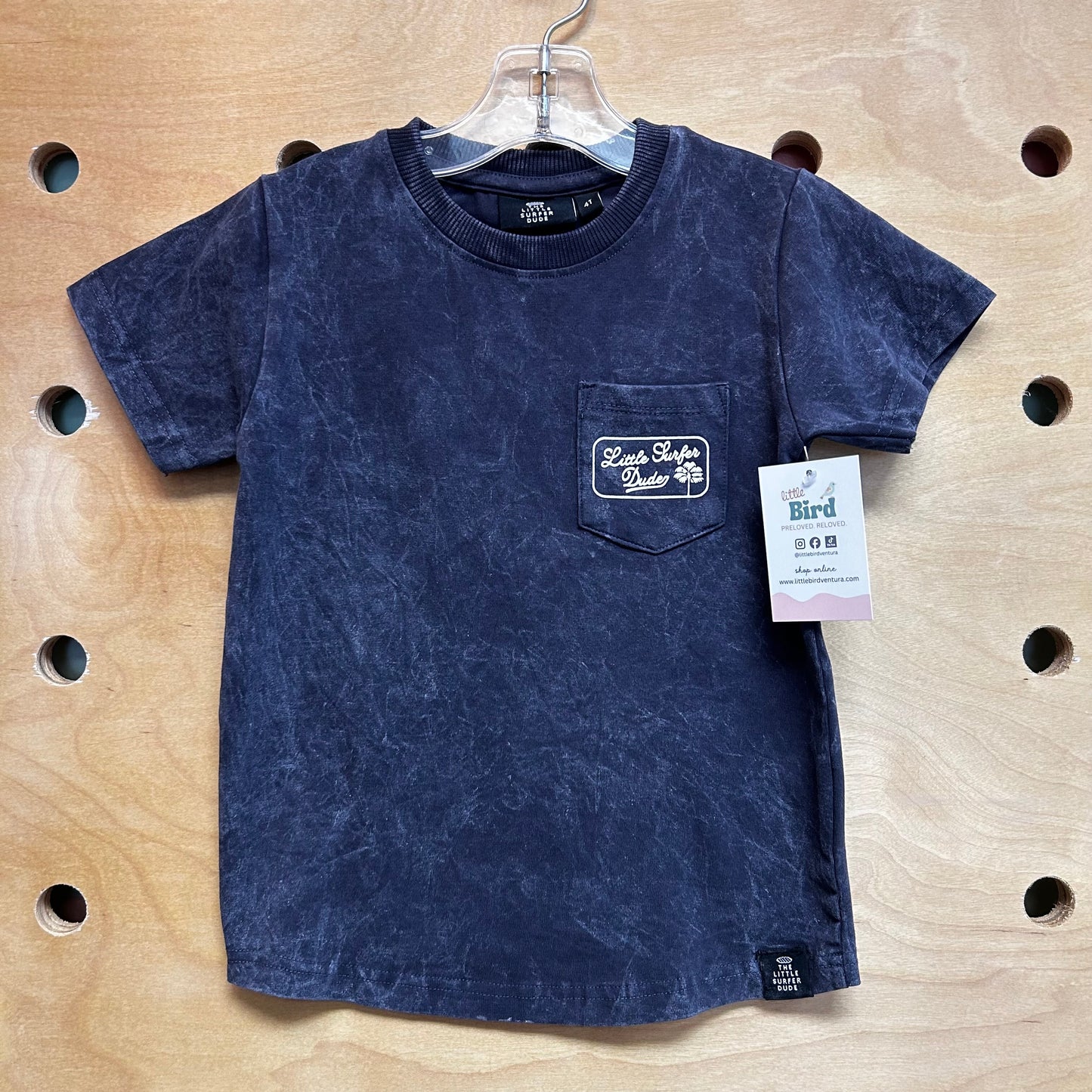 Navy 'Little Surfer Dude' Tee