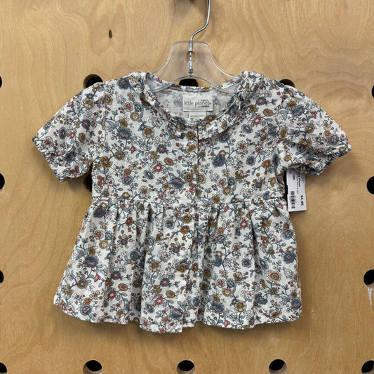 Floral Organic Button Up Shirt