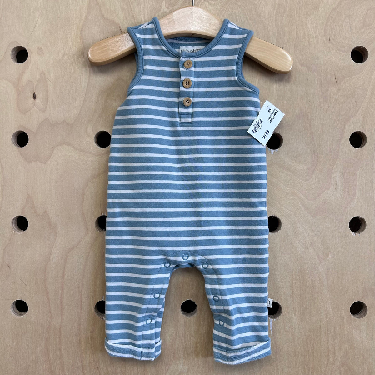 Blue Striped Romper