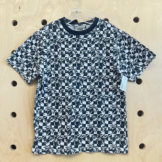 Black & White Checkered Palm Tree Tee