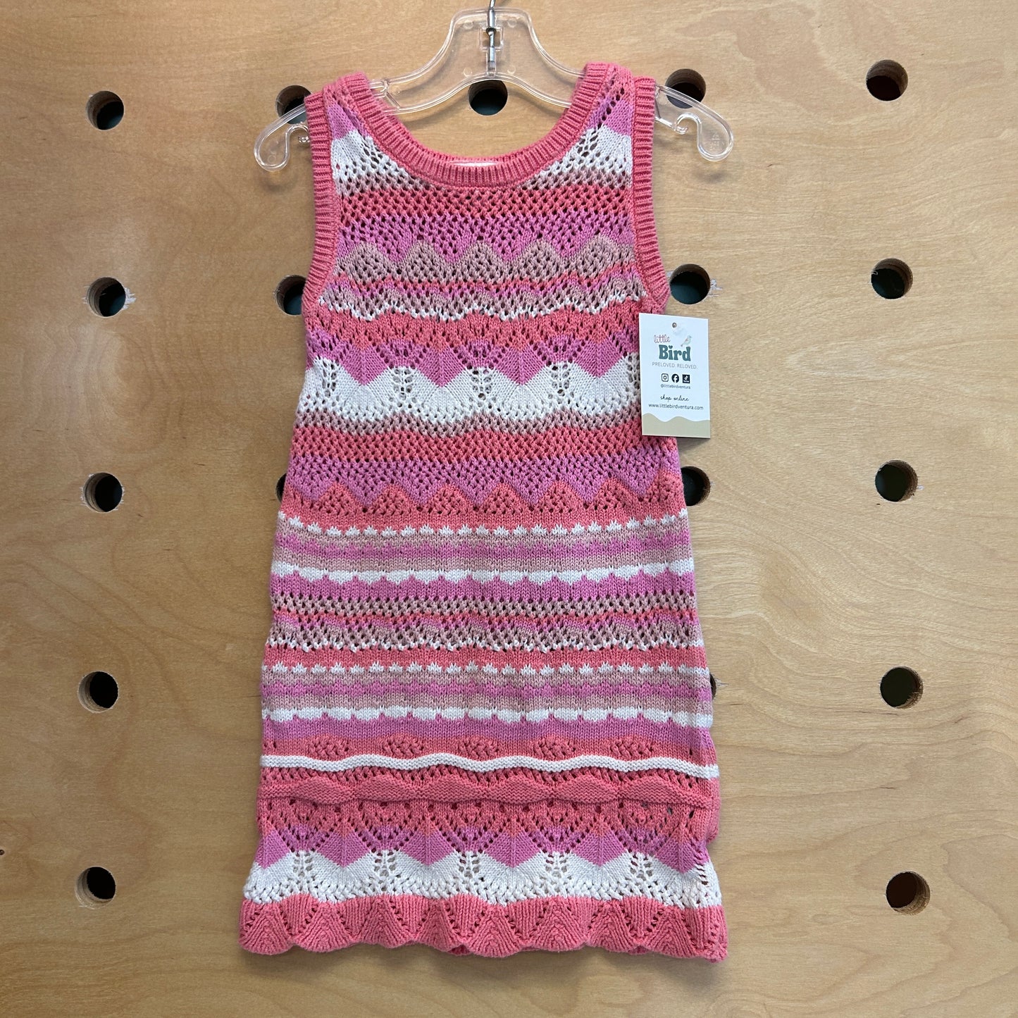 Peach/Pink Crocheted Dress