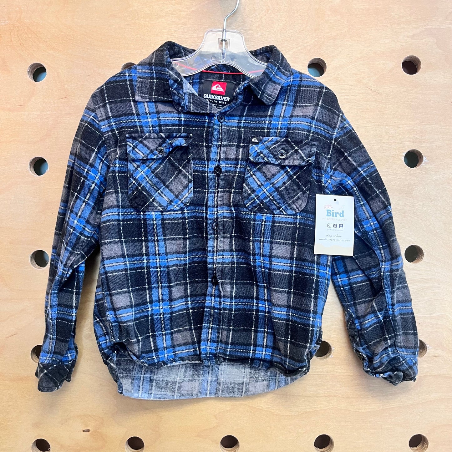 Blue/Grey Plaid Flannel