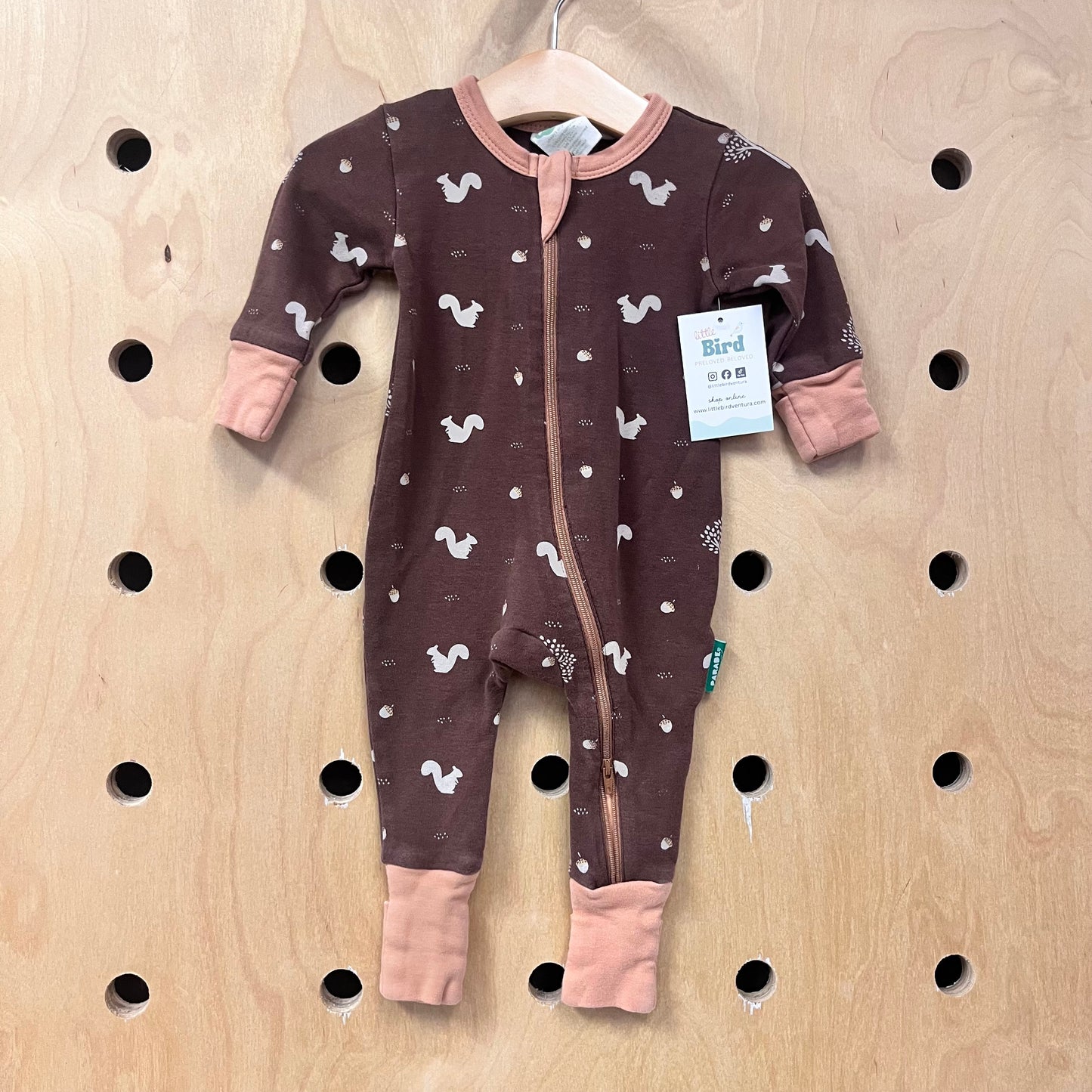 Brown Squirel Organic Footies