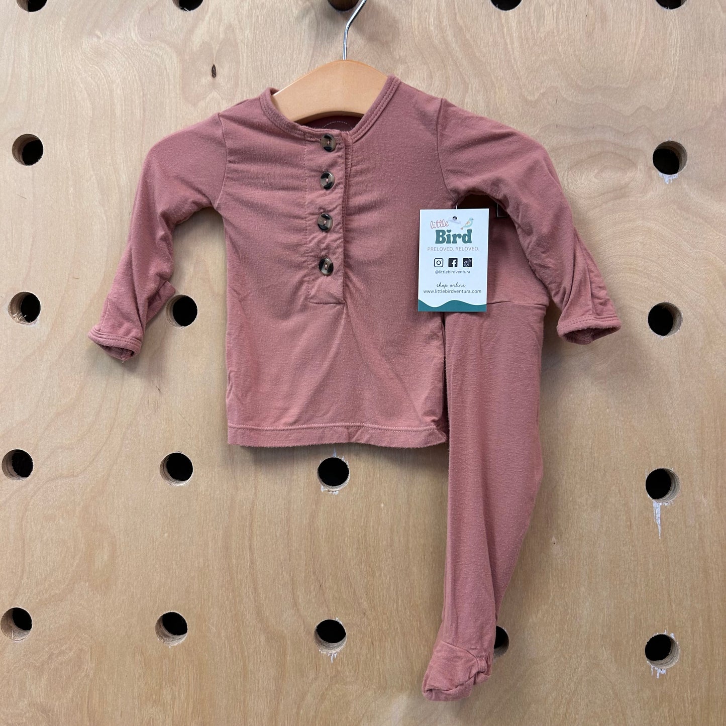 Terracotta Bamboo Footie Outfit