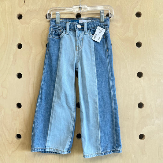 Mixed Wash Baggy Denim