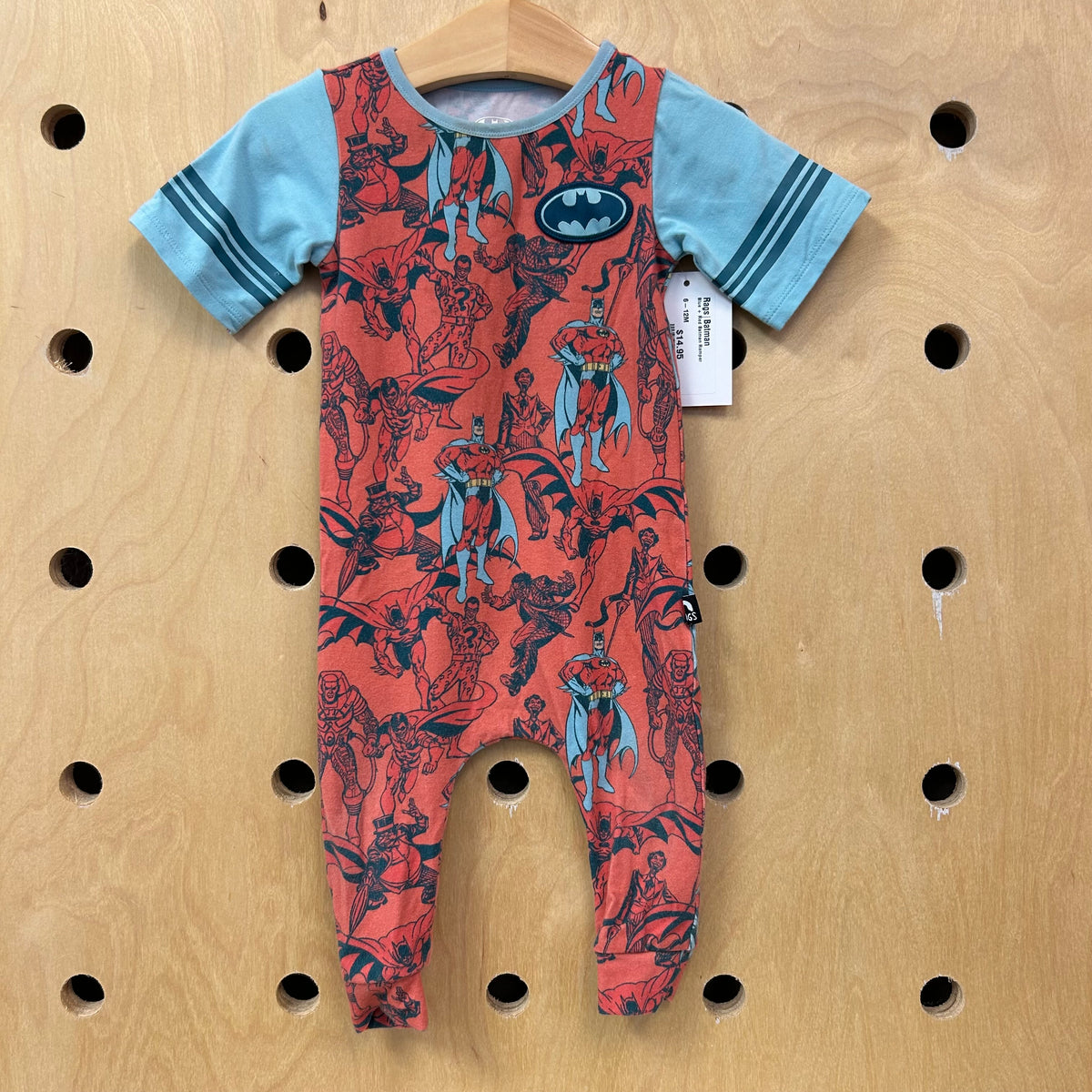 Blue + Red Batman Romper