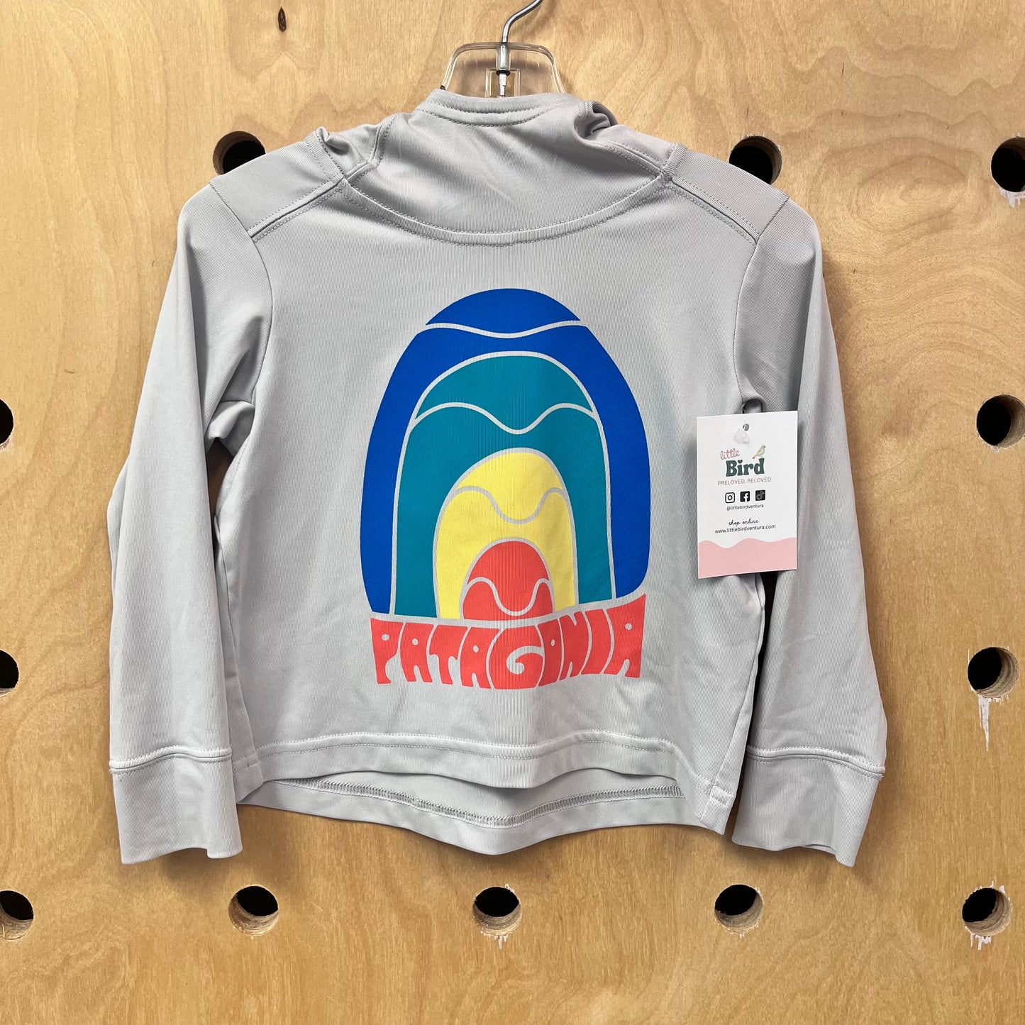 Grey Wavy Capilene Silkweight Hoodie