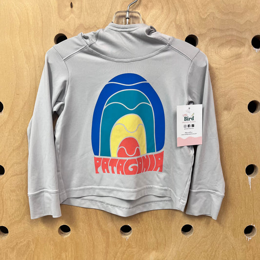 Grey Wavy Capilene Silkweight Hoodie