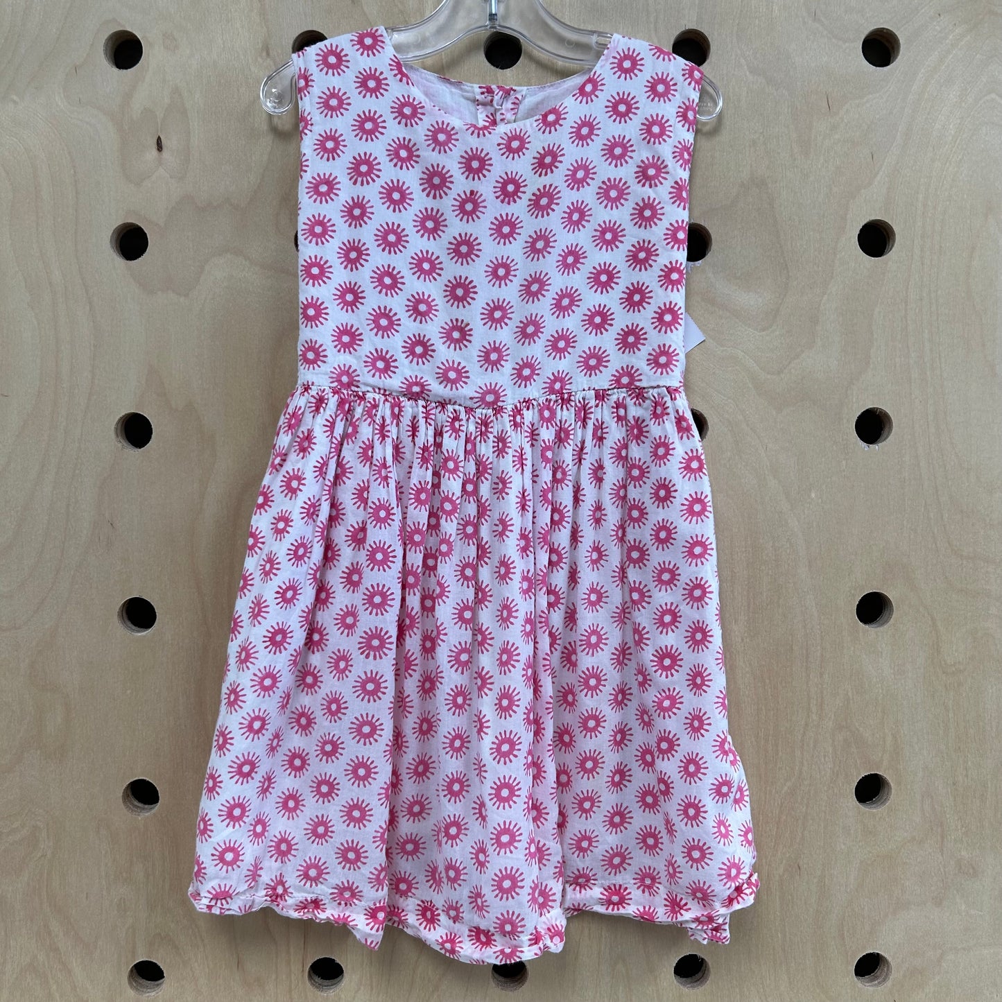 White & Pink Bursts Dress