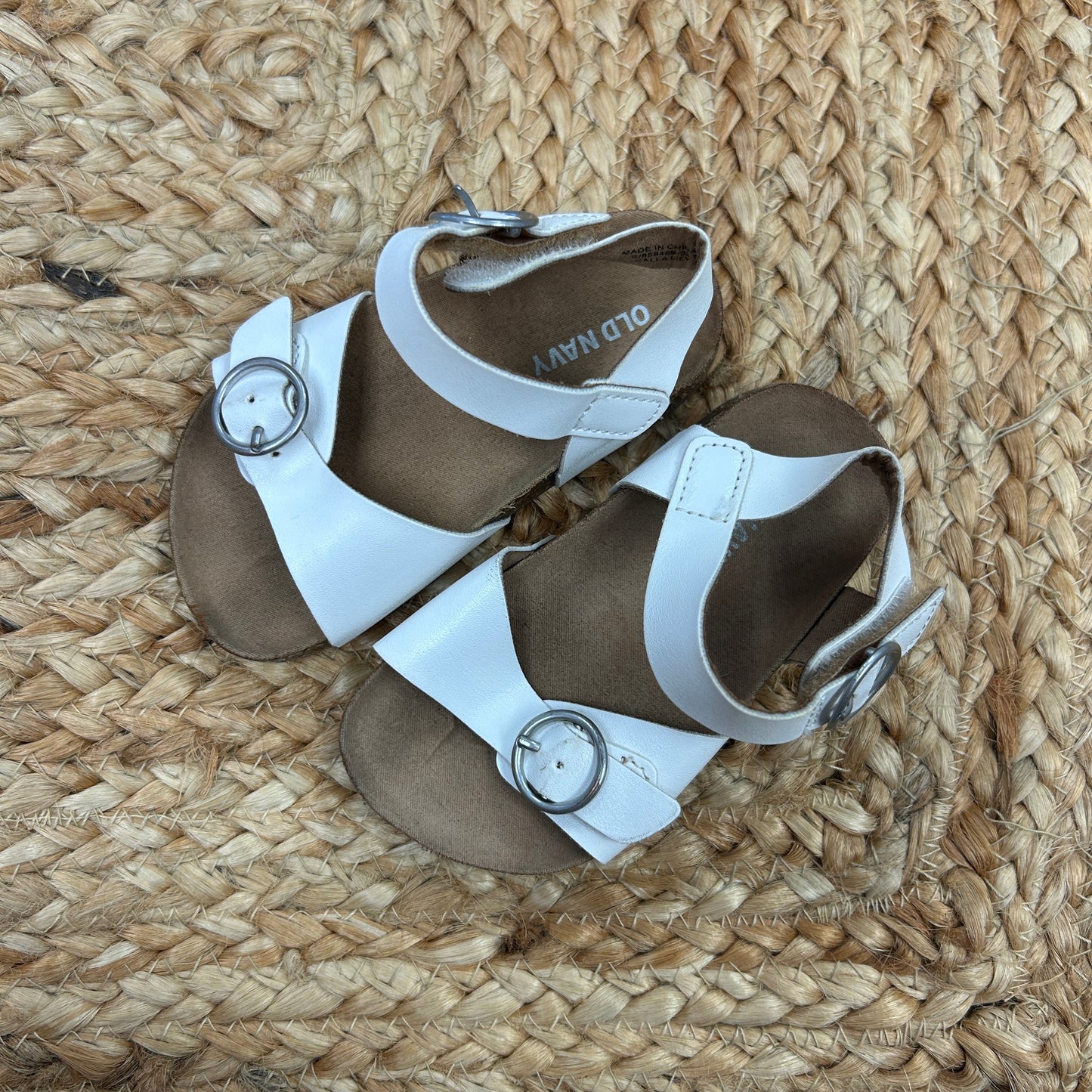 White Cork Sandals