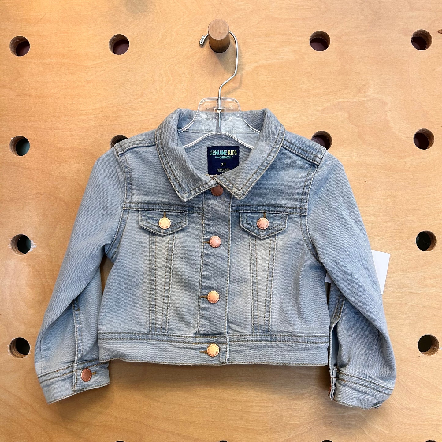Embroider Giraffe/Rhino Denim Jacket