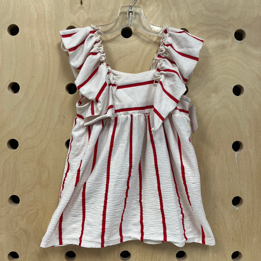 Red & White Striped Dress