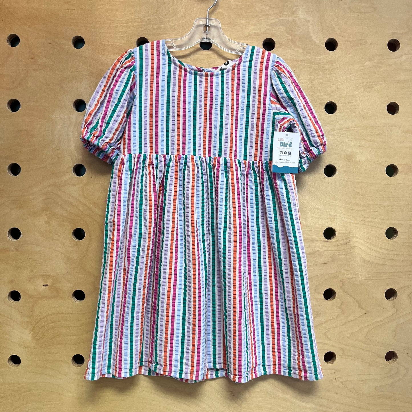 Striped Seersucker Dress