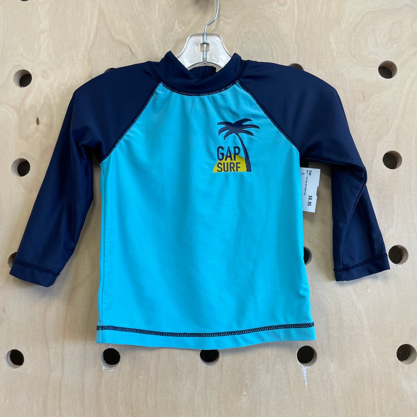 Blue + Teal Gap Surf Swim Top