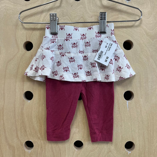 Ladybug Bamboo Skirt Leggings