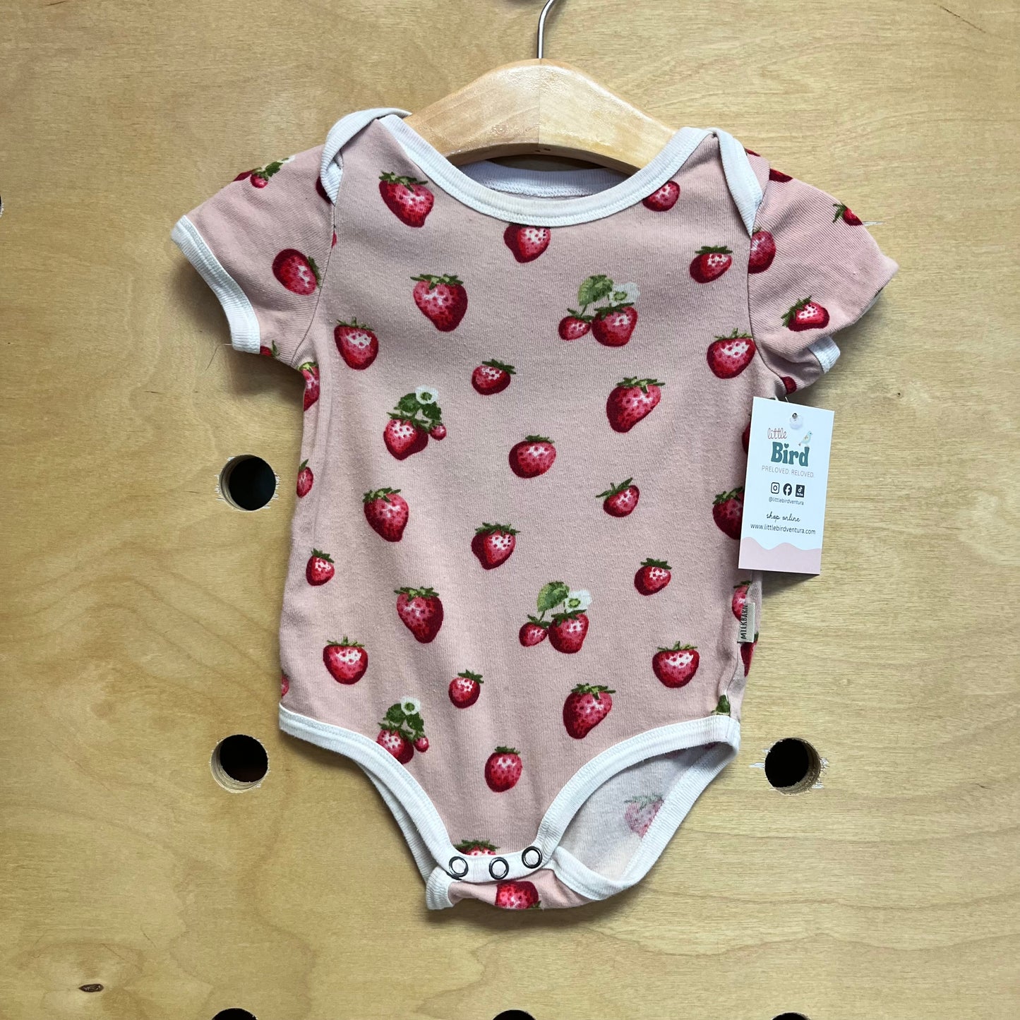 Pink Strawberries Bodysuit