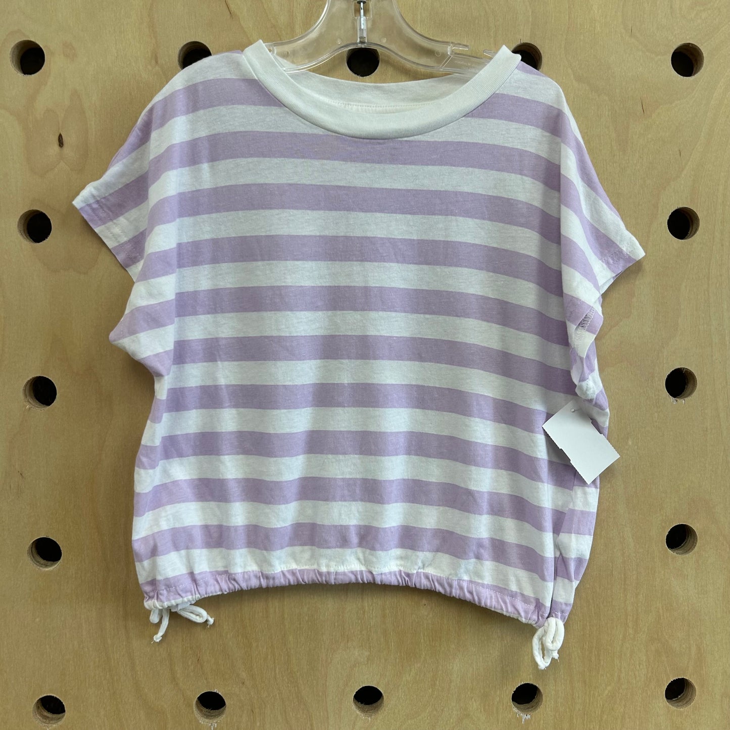Lavender & White Striped Top