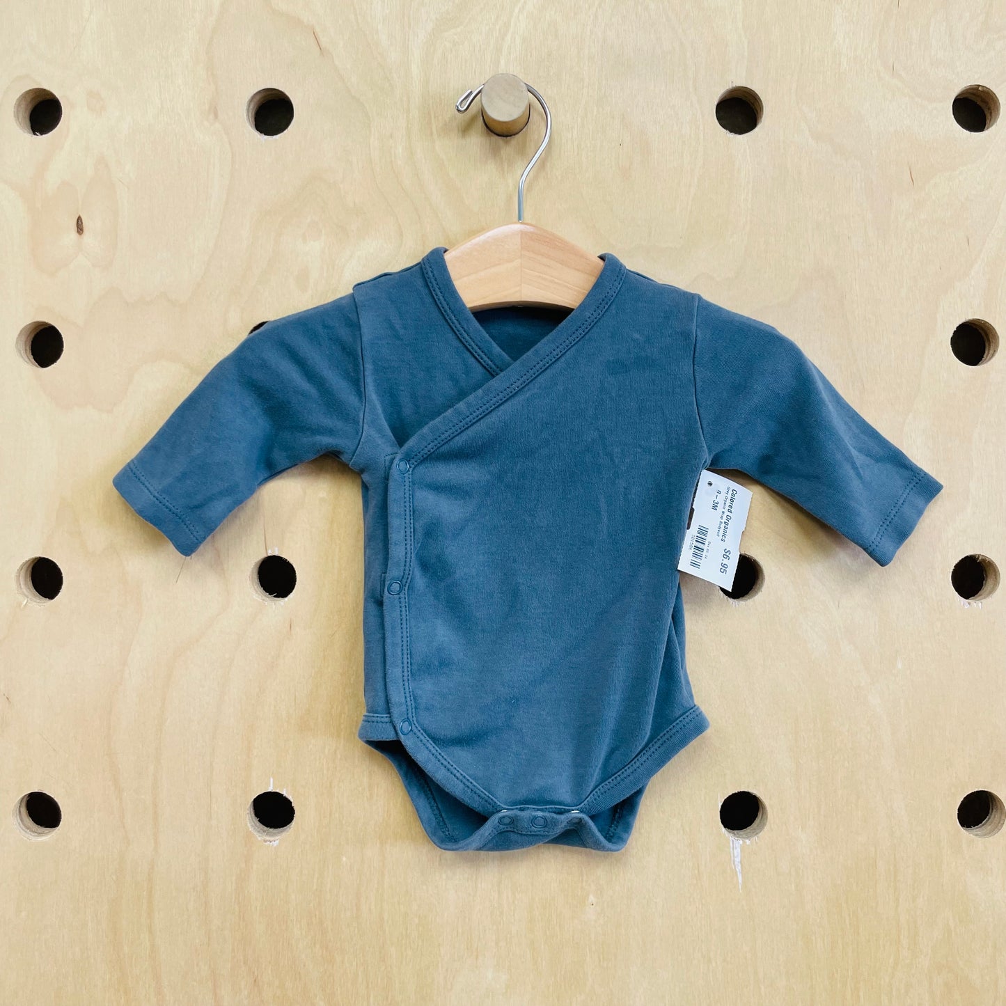 Grey Organic Wrap Bodysuit
