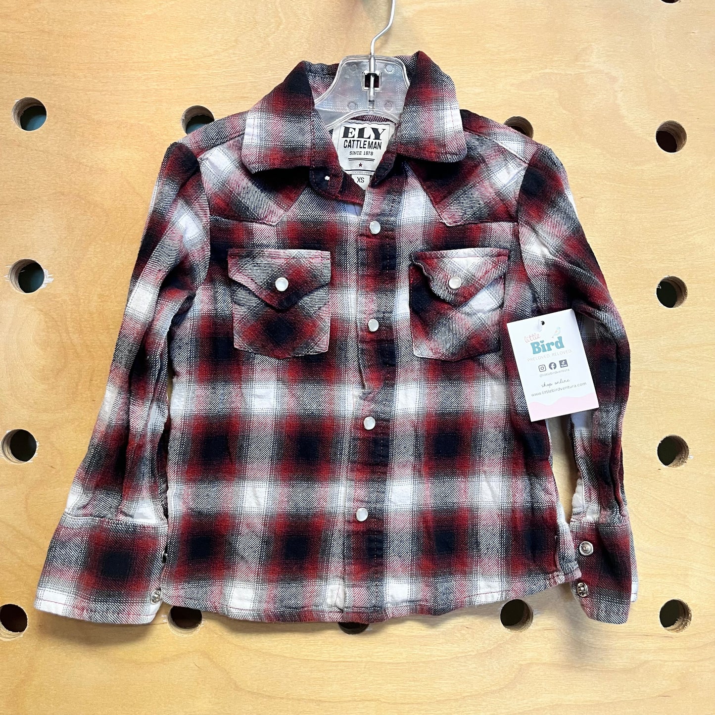 Brown Plaid Snap Flannel
