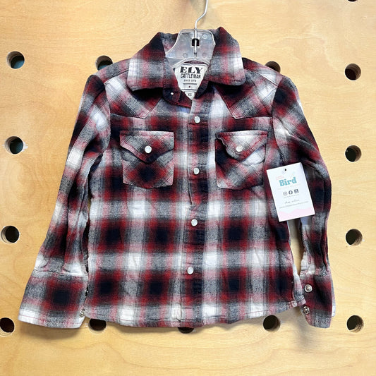 Brown Plaid Snap Flannel