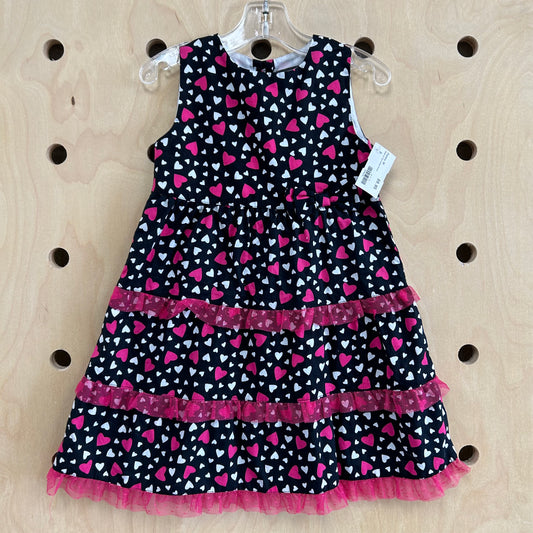 Black & Pink Hearts Dress